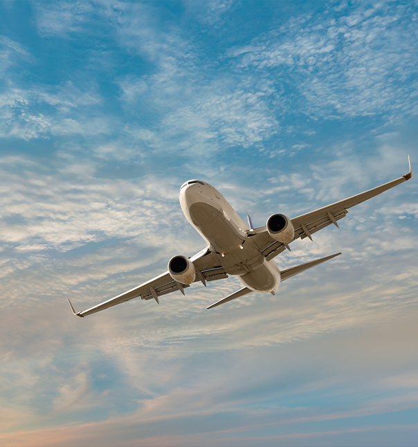 Airplane in flight